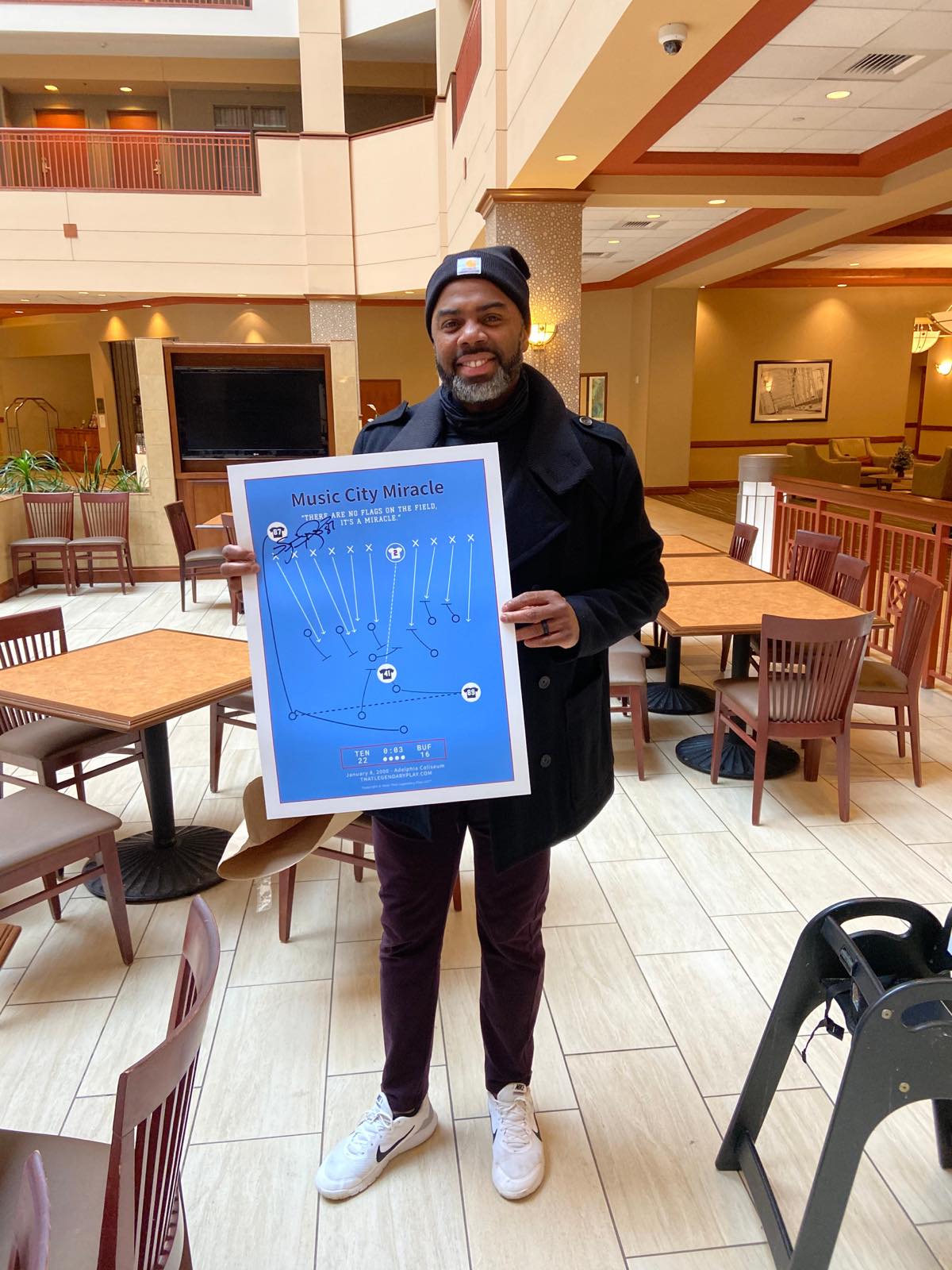 Music City Miracle print displayed on wall