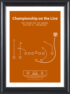 Championship On The Line - Vince Young Signed